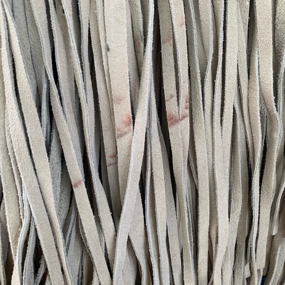 Co-Op Leathers San Francisco Vintage 1970s Leather Fringe Vest Hippie Woodstock - Picture 13 of 14